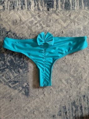 Turquoise Thong Bikini Bottoms